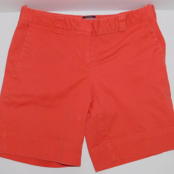 Womens Jean Bermuda Shorts Size 4 Orange - Picture 2 of 6